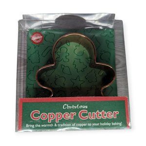 Vintage 2000 Wilton Christmas Copper Cookie Cutter Gingerbread Man NWT